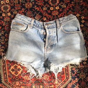 Vintage Calvin Klein cutoff shorts